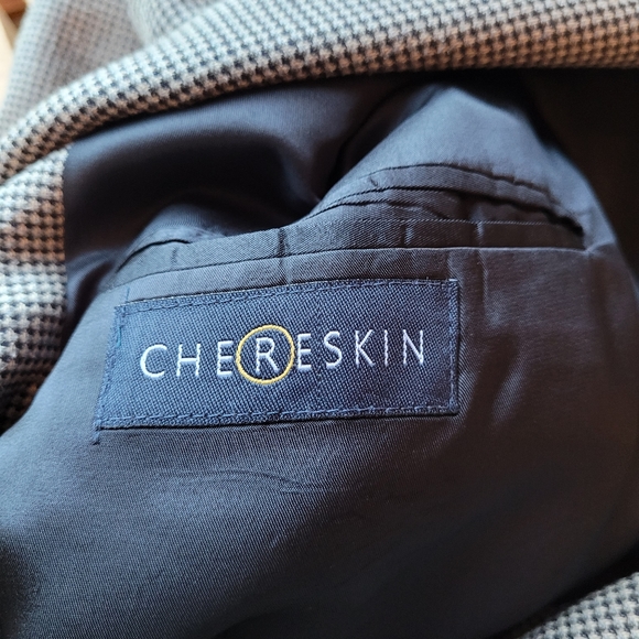 Men's Sport Coat, Suit Jacket, Blazer 2XLT Gray/Black Checked - Picture 6 of 12